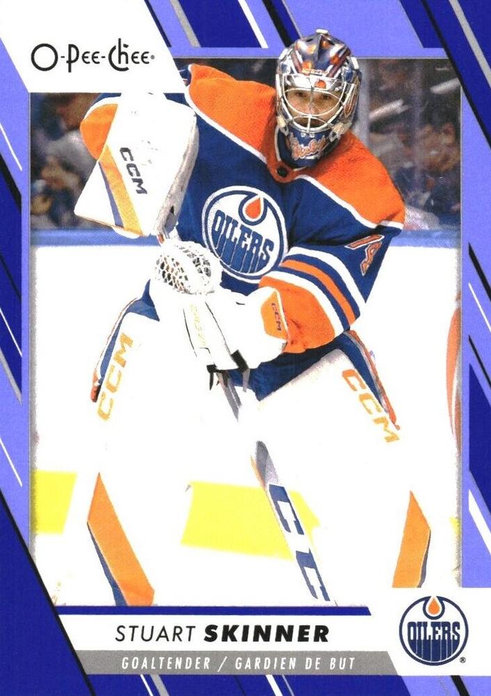 Stuart Skinner #317 Edmonton Oilers | 2023-24 O-Pee-Chee Blue Border