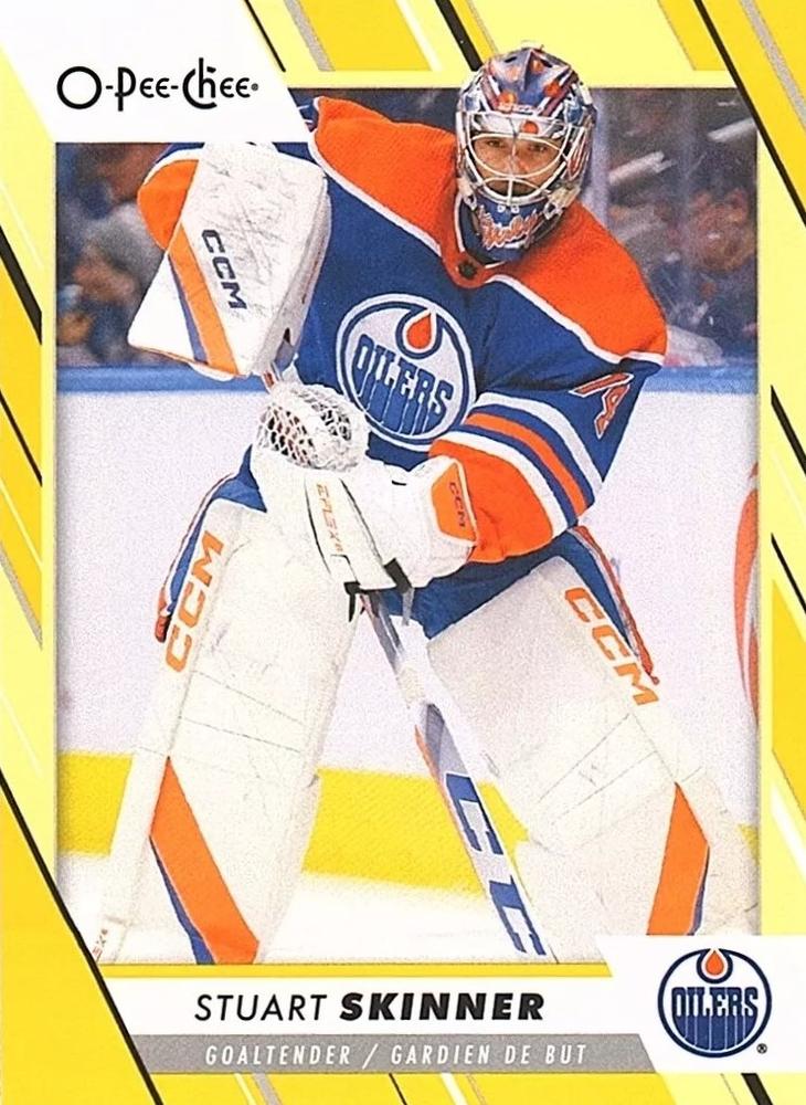 Stuart Skinner #317 Edmonton Oilers | 2023-24 O-Pee-Chee Yellow Border