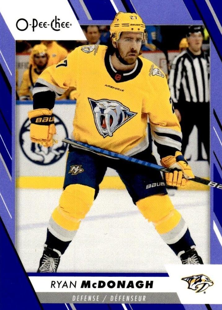 Ryan McDonagh #319 Nashville Predators | 2023-24 O-Pee-Chee Blue Border