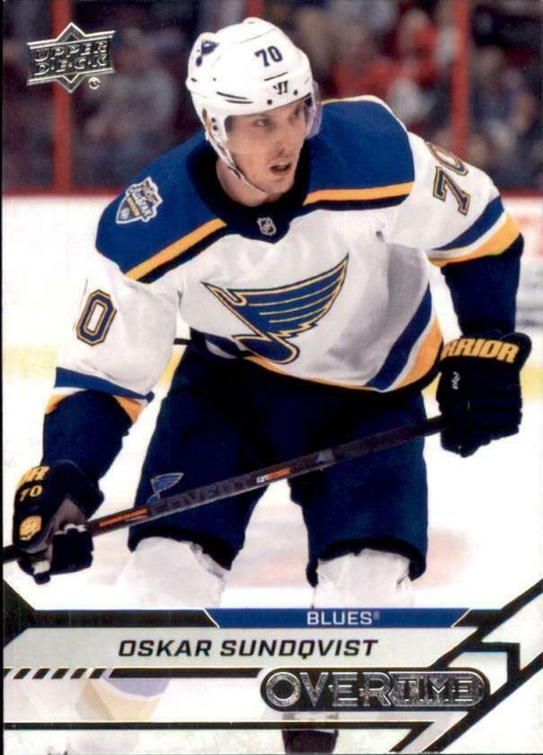 Oskar Sundqvist #31 St. Louis Blues | 2020-21 Upper Deck Overtime
