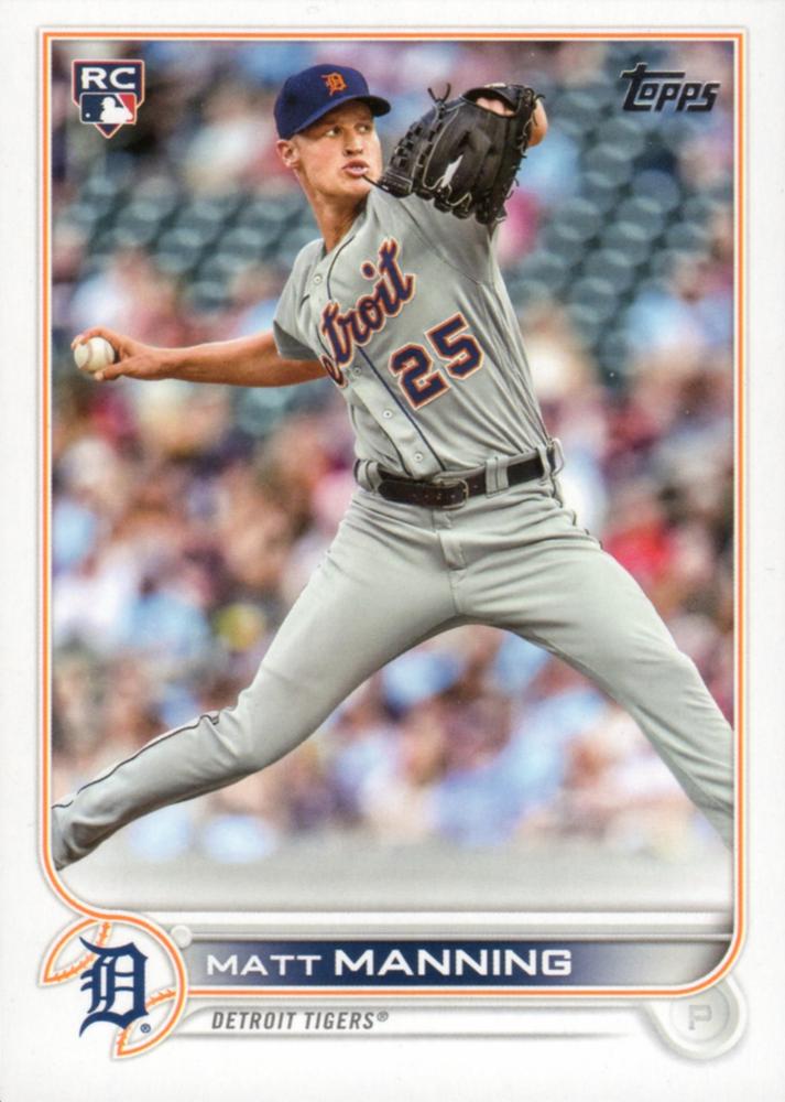 Matt Manning #31 Detroit Tigers (Factory set, Large RC logo) | 2022 Topps