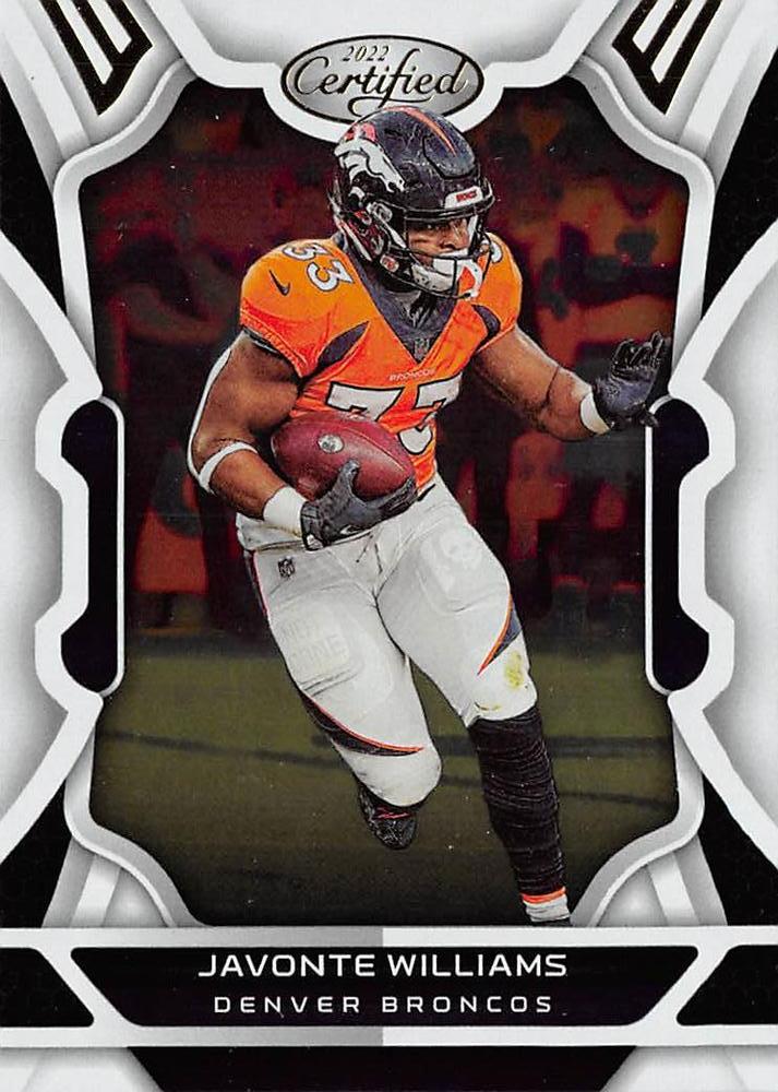 Javonte Williams #31 Denver Broncos | 2022 Panini Certified | NFL Football