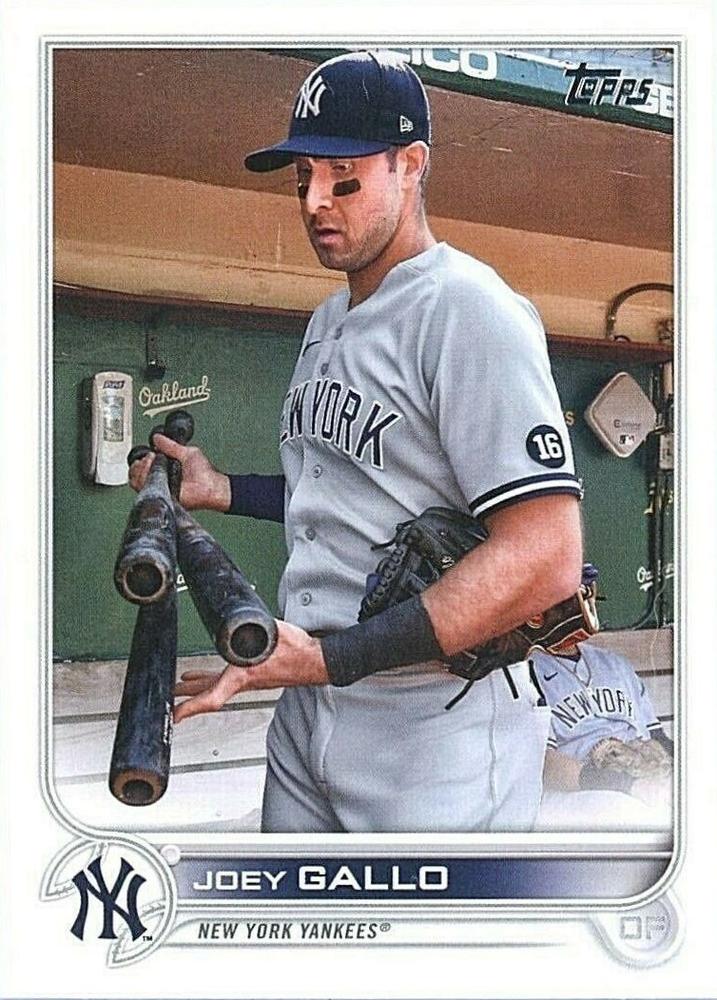 Joey Gallo #322 New York Yankees (Holding three bats) | 2022 Topps