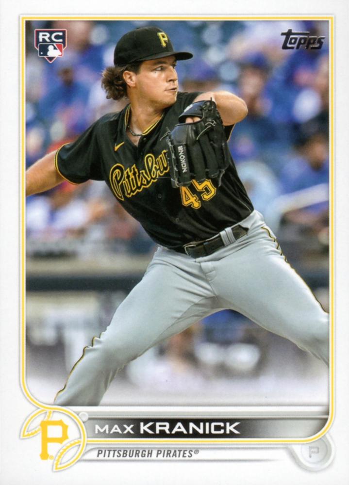 Max Kranick #325 Pittsburgh Pirates (Factory set, Large RC logo variation) | 2022 Topps