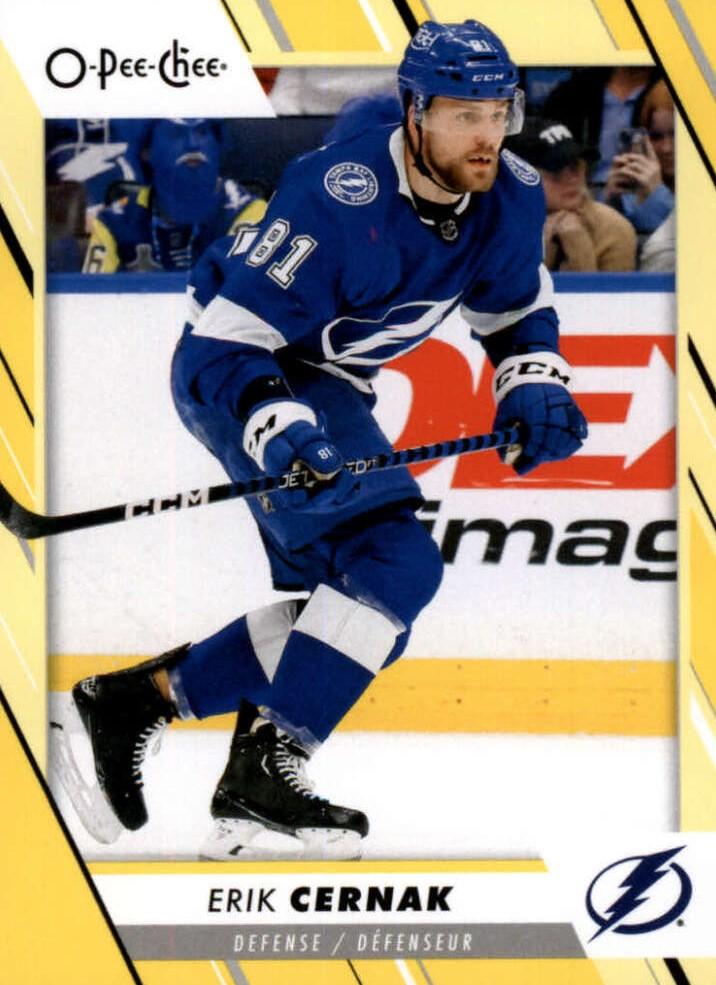 Erik Cernak #326 Tampa Bay Lightning | 2023-24 O-Pee-Chee Yellow Border