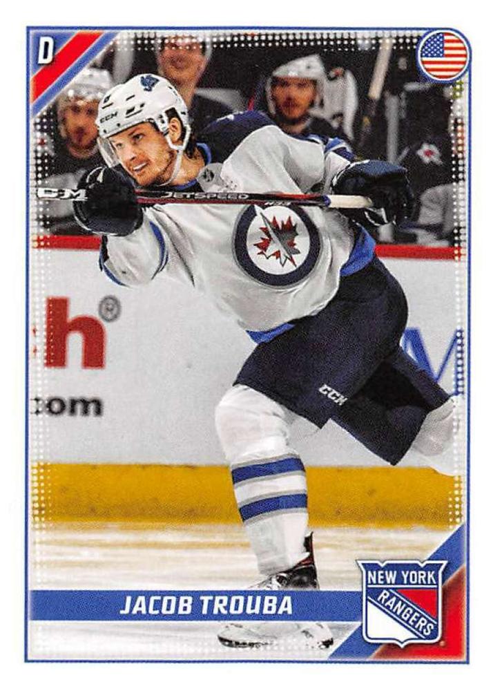 Jacob Trouba #329 New York Rangers | 2019-20 Topps NHL Sticker Collection