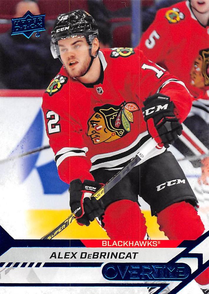 Alex DeBrincat #32 Chicago Blackhawks | 2020-21 Upper Deck Overtime Blue Foil