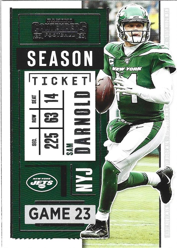 Sam Darnold #32 New York Jets | 2020 Panini Contenders |  | NFL Football