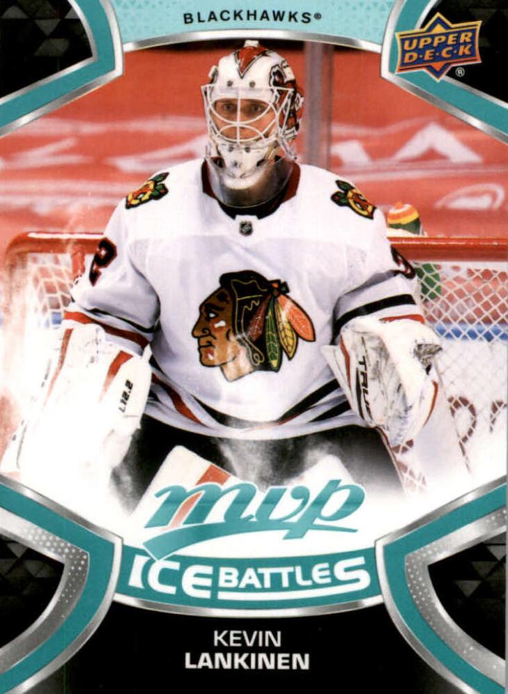 Kevin Lankinen #32 Chicago Blackhawks | 2021-22 Upper Deck MVP Ice Battles