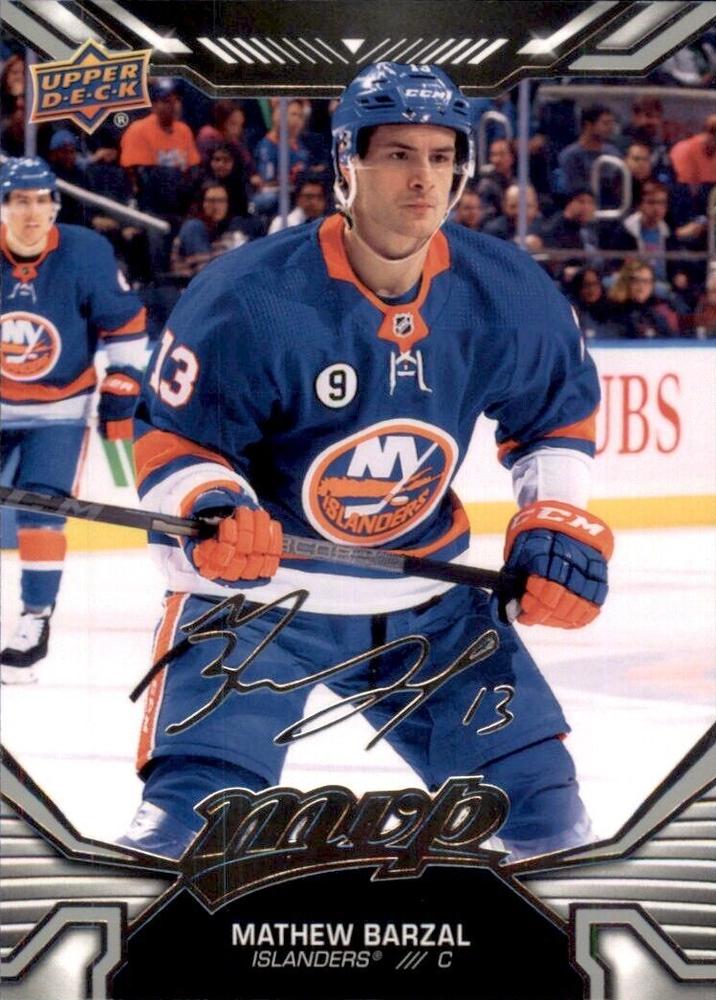 Mathew Barzal #32 New York Islanders | 2022-23 Upper Deck MVP Silver Script