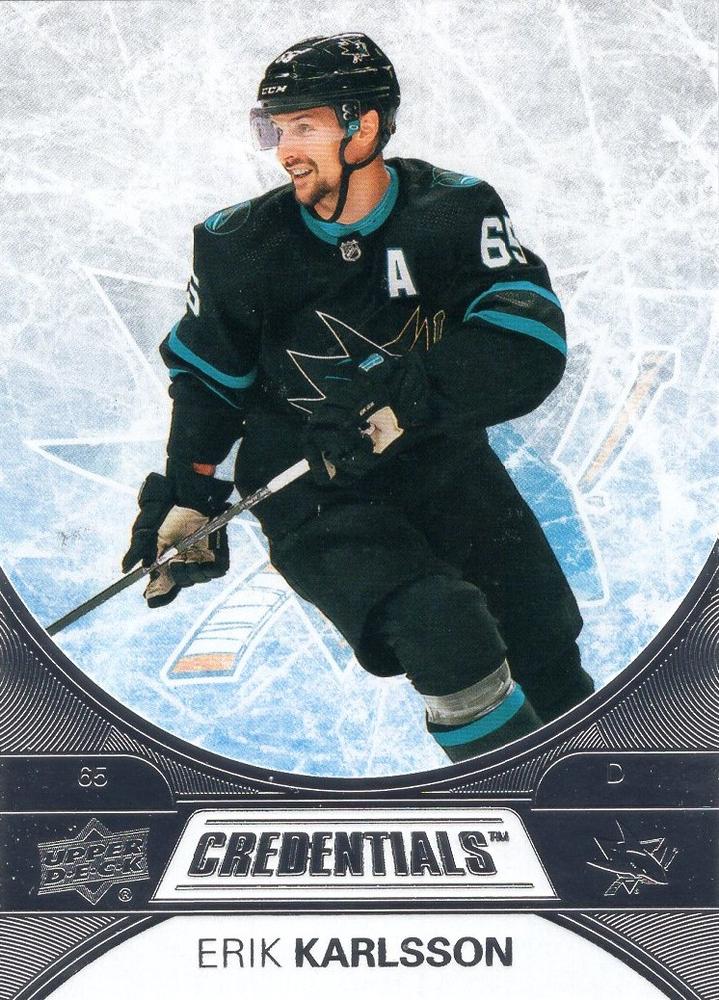 Erik Karlsson #32 San Jose Sharks | 2021-22 Upper Deck Credentials