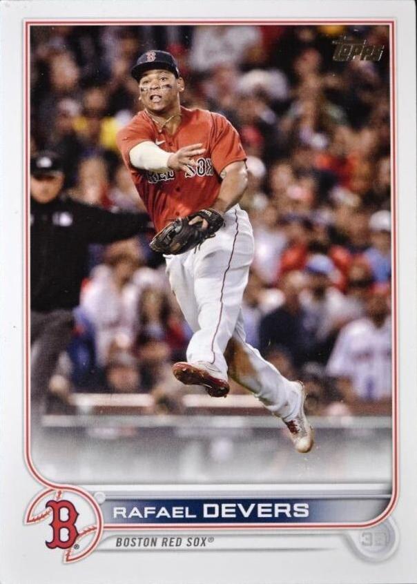 Rafael Devers #331 Boston Red Sox (Throwing) | 2022 Topps