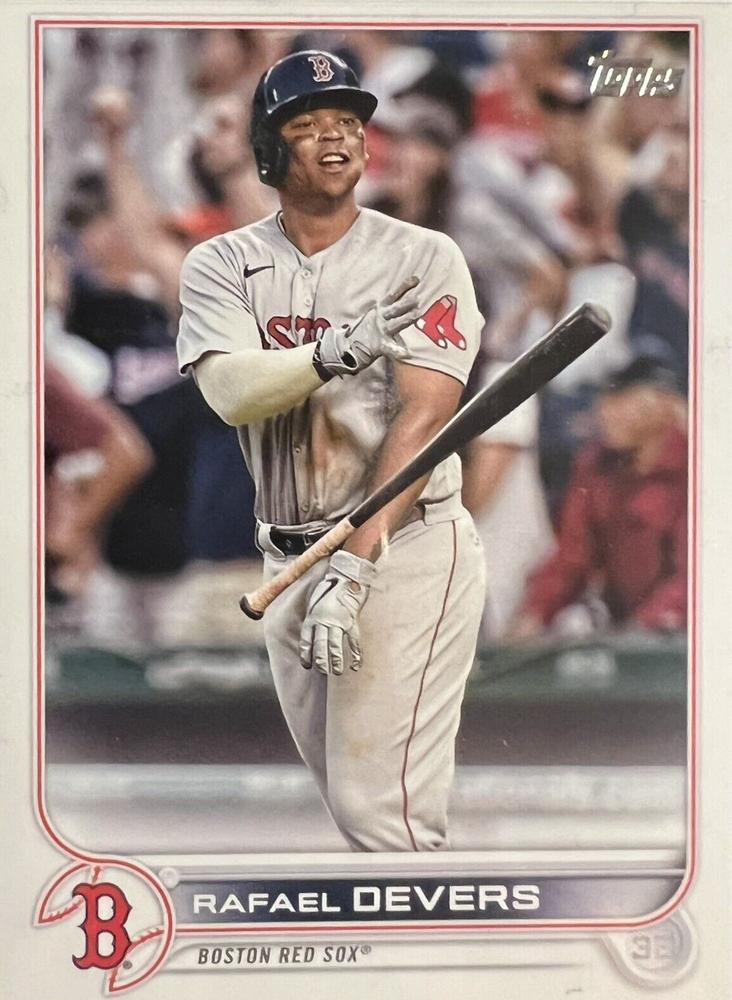 Rafael Devers #331 Boston Red Sox (Bat toss) | 2022 Topps