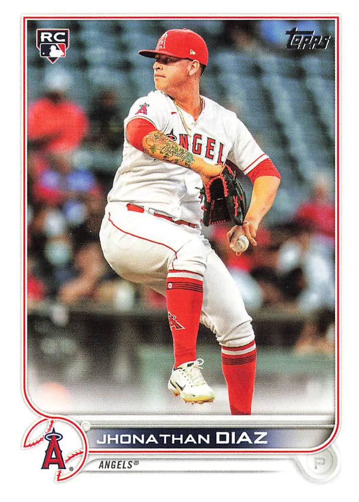 Jhonathan Diaz #332 Los Angeles Angels | 2022 Topps