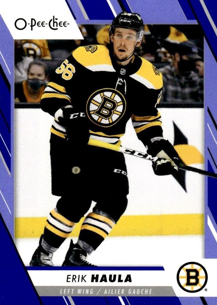Erik Haula #332 Boston Bruins | 2023-24 O-Pee-Chee Blue Border