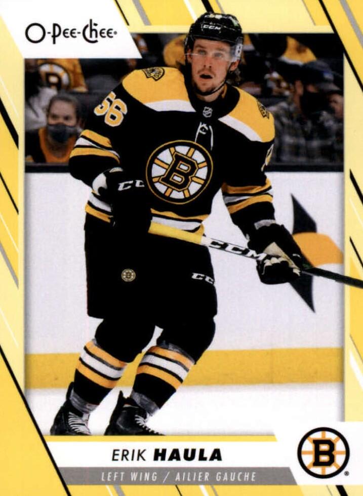 Erik Haula #332 Boston Bruins | 2023-24 O-Pee-Chee Yellow Border