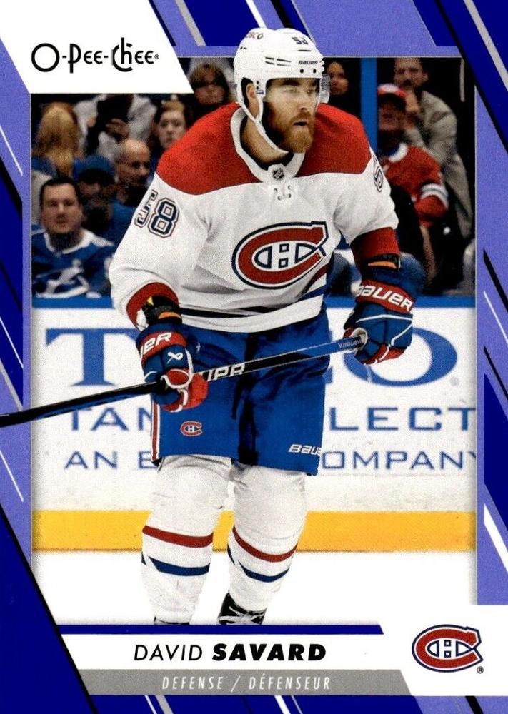 David Savard #333 Montreal Canadiens | 2023-24 O-Pee-Chee Blue Border