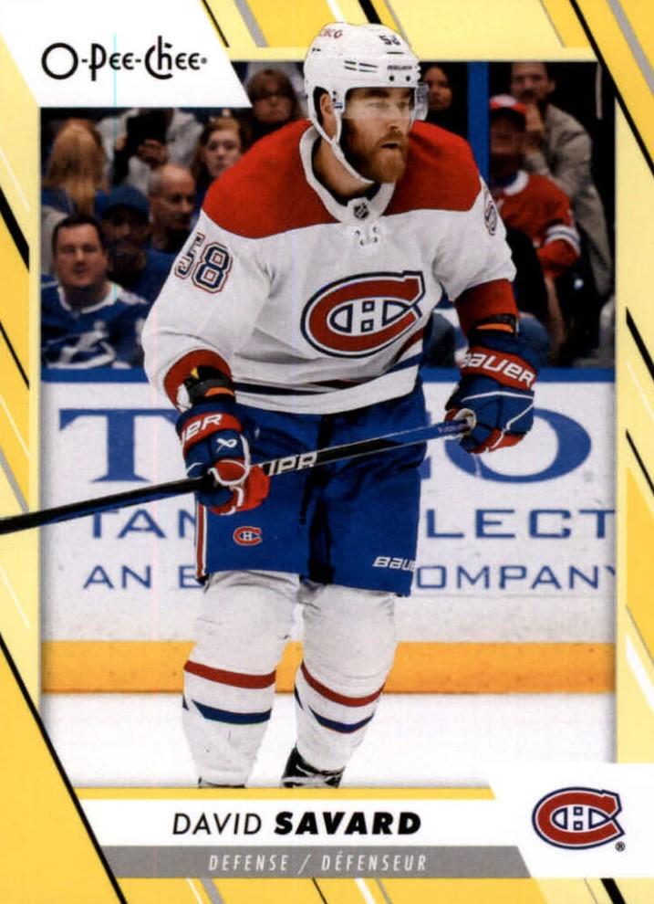 David Savard #333 Montreal Canadiens | 2023-24 O-Pee-Chee Yellow Border