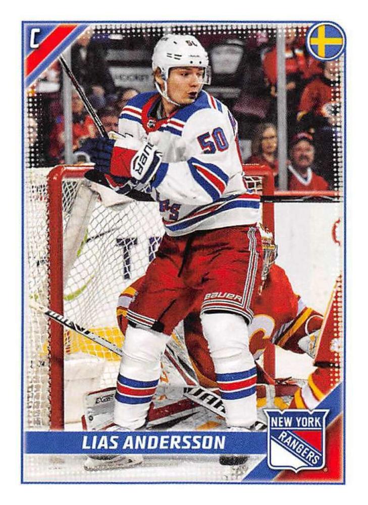 Lias Andersson #335 New York Rangers | 2019-20 Topps NHL Sticker Collection