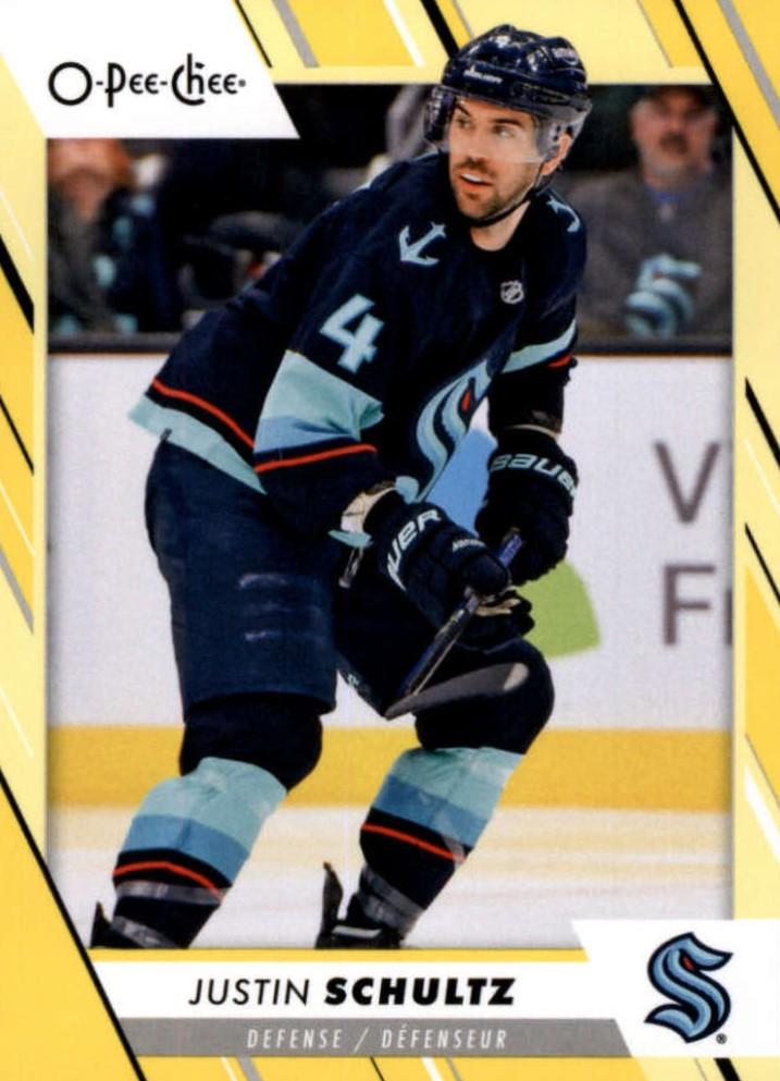 Justin Schultz #335 Seattle Kraken | 2023-24 O-Pee-Chee Yellow Border
