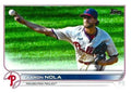 Aaron Nola #337 Philadelphia Phillies (Releasing ball, horizontal) | 2022 Topps