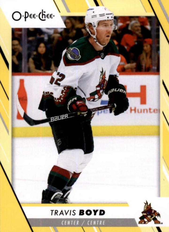 Travis Boyd #337 Arizona Coyotes | 2023-24 O-Pee-Chee Yellow Border