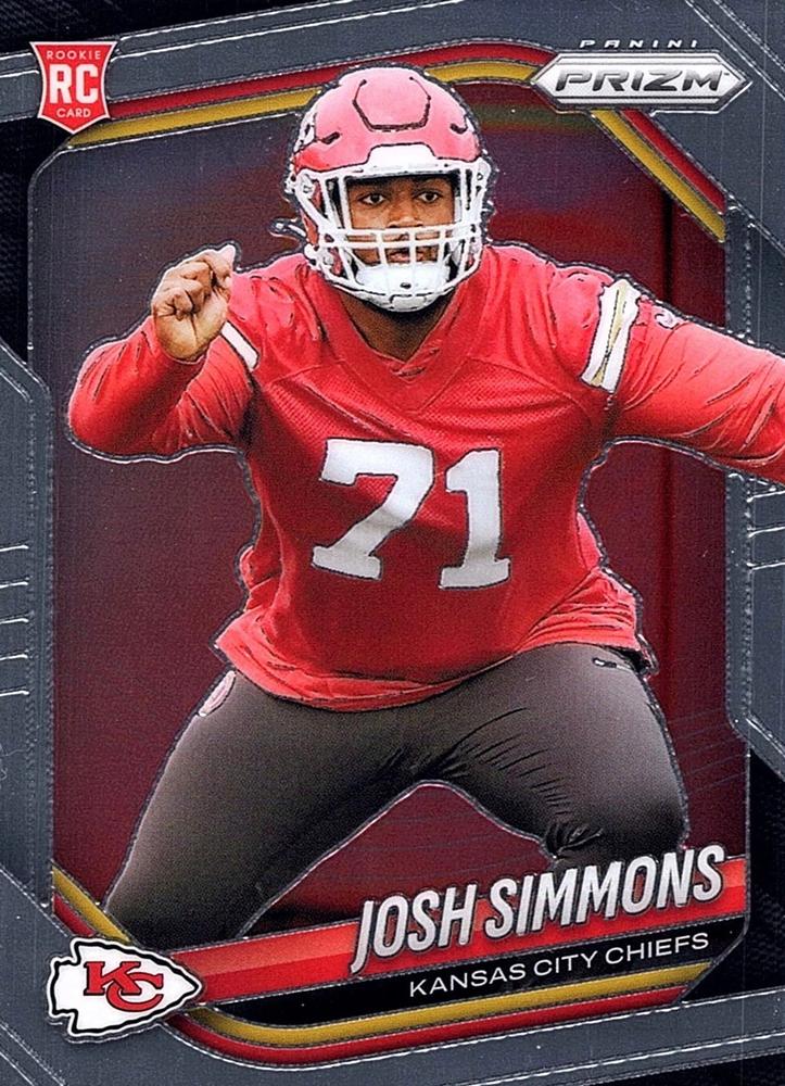 Josh Simmons #337 Kansas City Chiefs | 2025 Panini Prizm | NFL Football