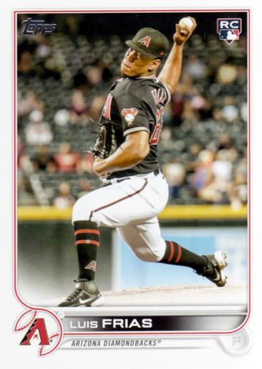 Luis Frias #338 Arizona Diamondbacks (Factory set, white outline around RC logo) | 2022 Topps