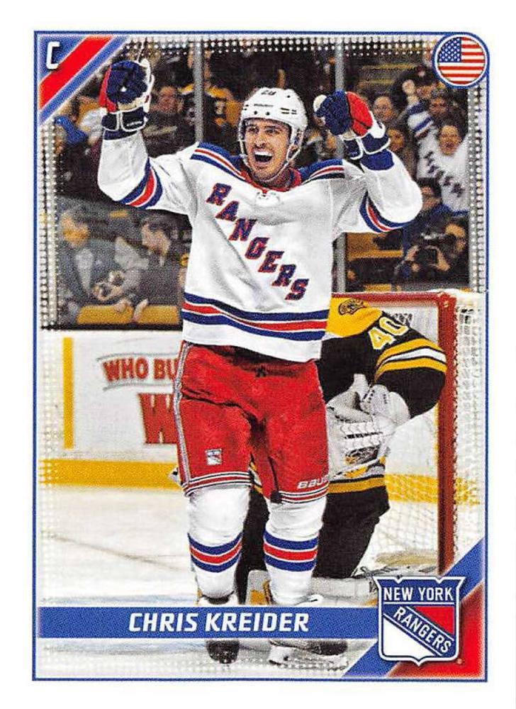 Chris Kreider #339 New York Rangers | 2019-20 Topps NHL Sticker Collection