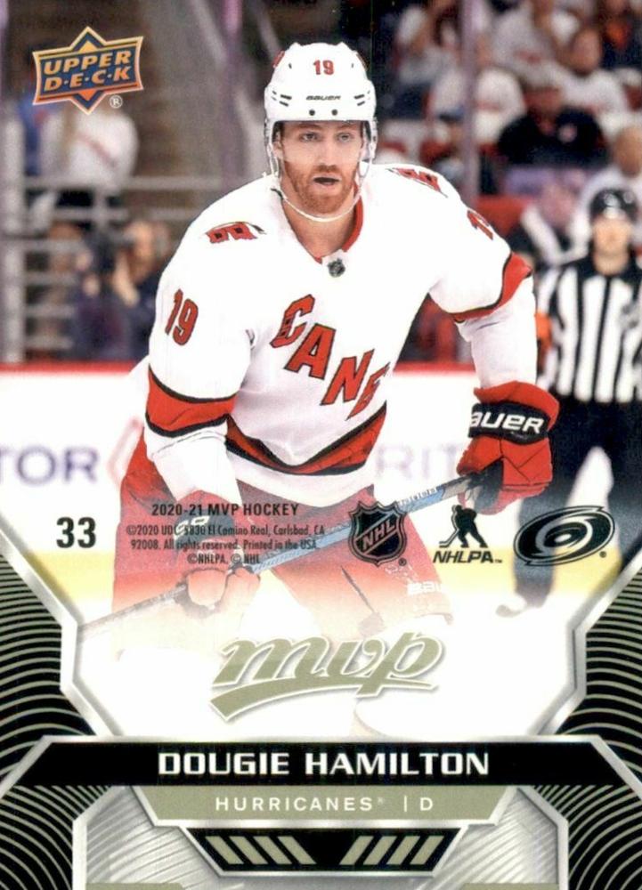 Dougie Hamilton #33 Carolina Hurricanes | 2020-21 Upper Deck MVP Puzzle Backs