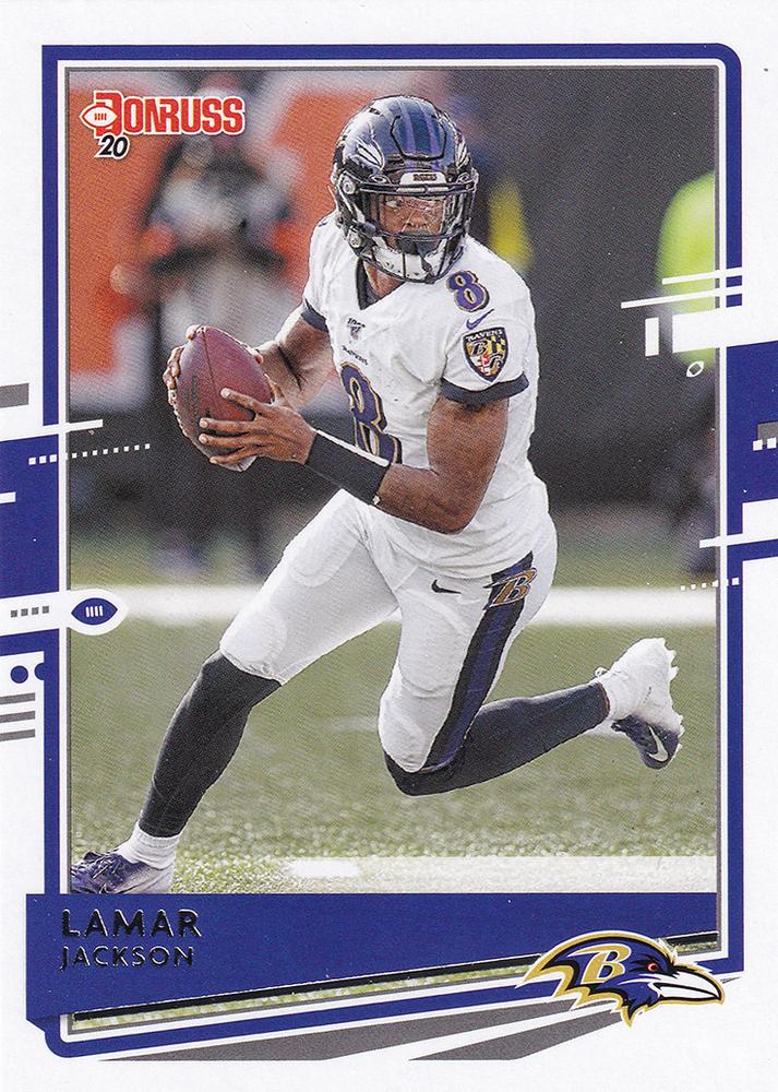 Lamar Jackson #33 Baltimore Ravens | 2020 Panini Donruss | NFL Football