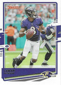 Lamar Jackson #33 Baltimore Ravens (Purple jersey) | 2020 Panini Donruss | NFL Football
