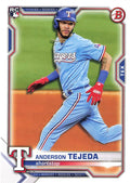 Anderson Tejeda #33 Texas Rangers | 2021 Bowman