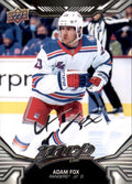 Adam Fox #33 New York Rangers | 2022-23 Upper Deck MVP Silver Script