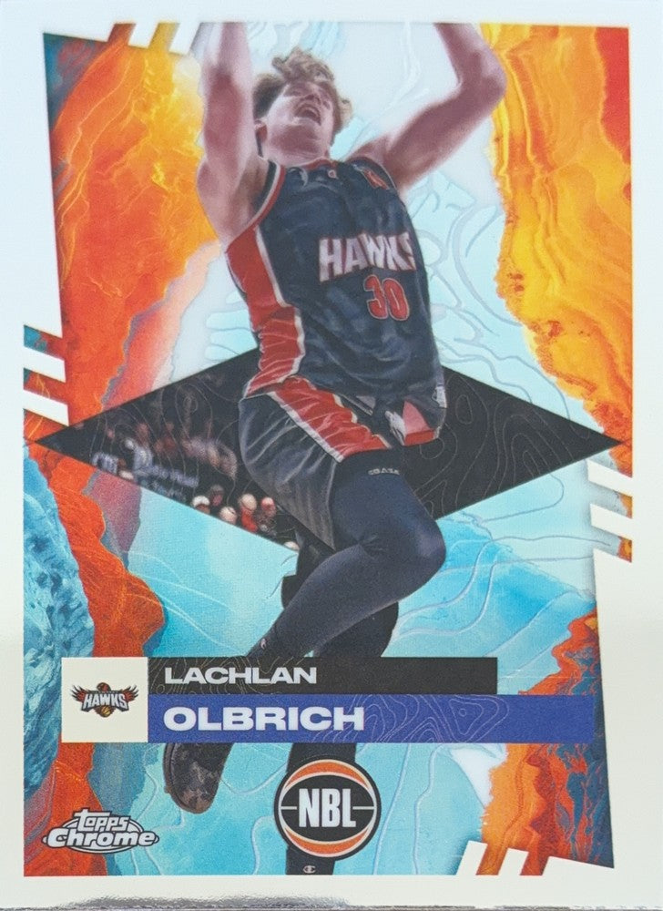 Lachlan Olbrich #33 Illawarra Hawks | 2024-25 Topps Chrome NBL (front)