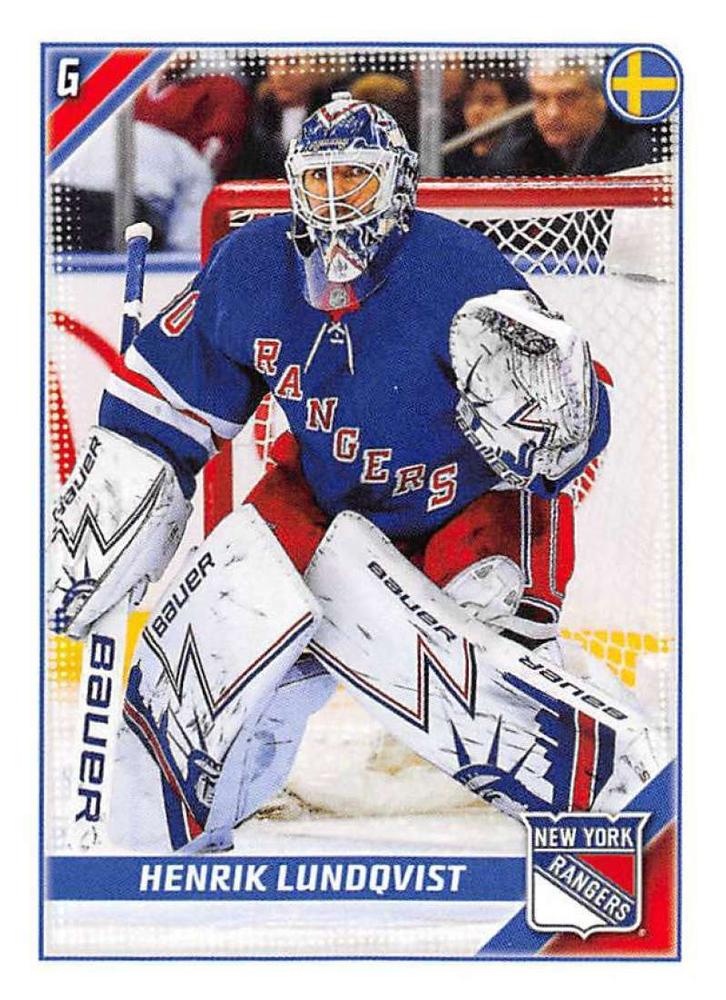 Henrik Lundqvist #340 New York Rangers | 2019-20 Topps NHL Sticker Collection