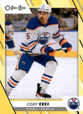 Cody Ceci #340 Edmonton Oilers | 2023-24 O-Pee-Chee Yellow Border