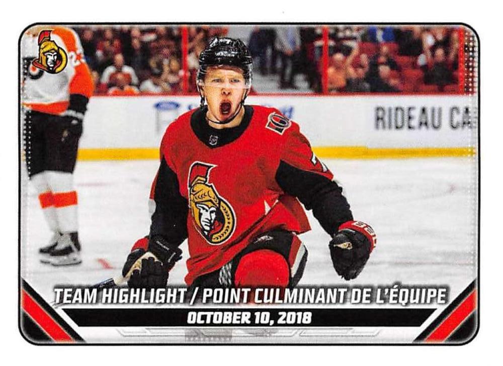 2018/19 Team Highlight #342 | 2019-20 Topps NHL Sticker Collection
