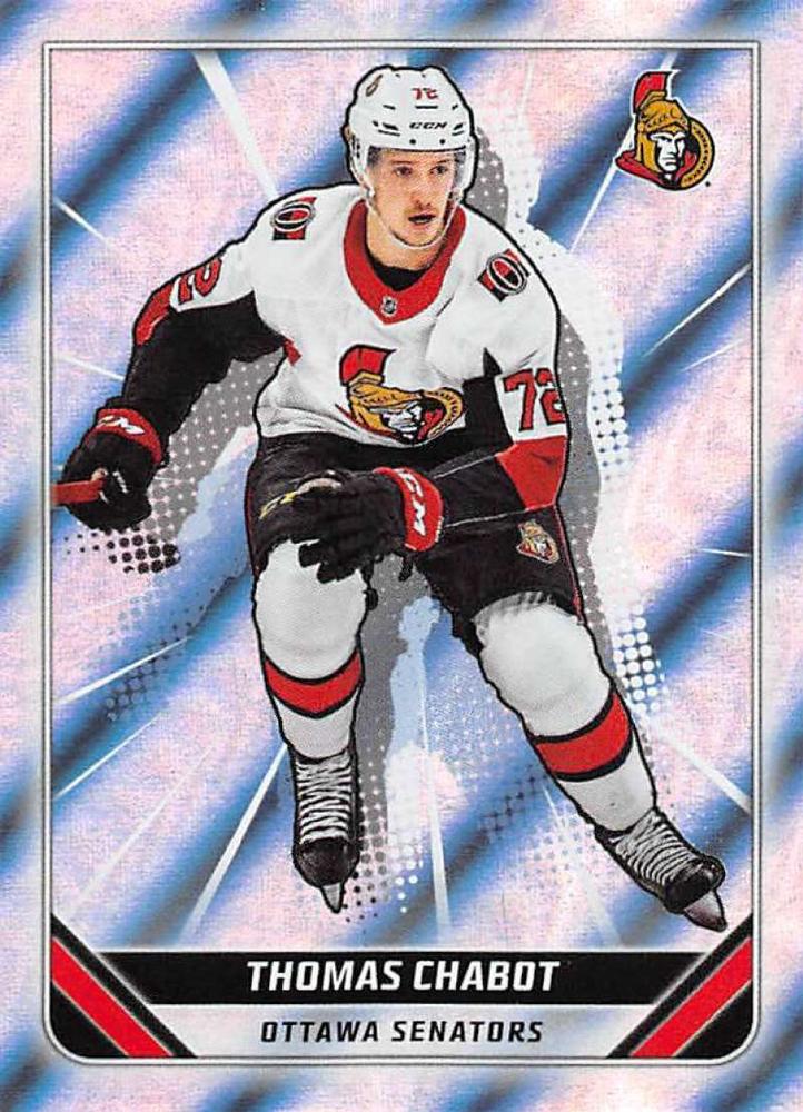 Thomas Chabot FOIL #343 Ottawa Senators | 2019-20 Topps NHL Sticker Collection