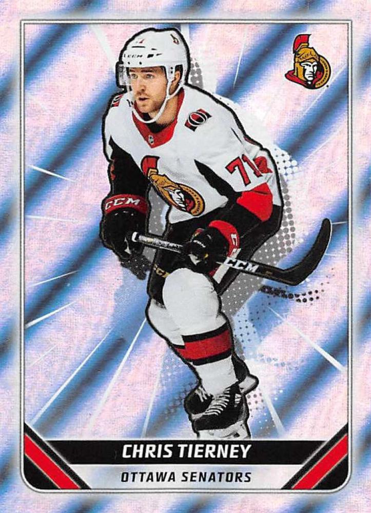 Chris Tierney FOIL #344 Ottawa Senators | 2019-20 Topps NHL Sticker Collection