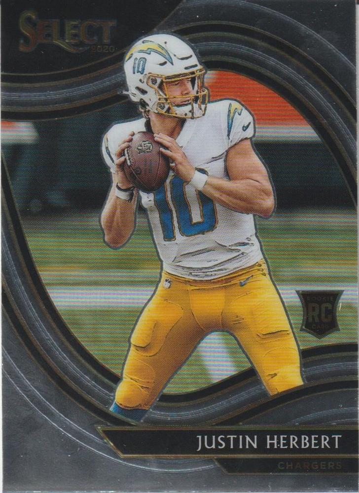 Justin Herbert #344 Los Angeles Chargers | 2020 Panini Select |  | NFL Football