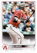 Seth Beer #345 Arizona Diamondbacks (Factory set, white outline around RC logo) | 2022 Topps