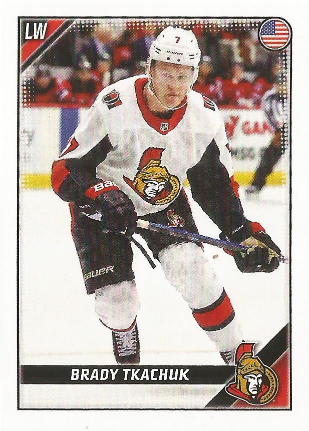 Brady Tkachuk #346 Ottawa Senators | 2019-20 Topps NHL Sticker Collection
