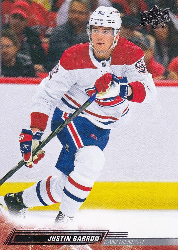 Justin Barron #346 Montreal Canadiens | 2022-23 Upper Deck