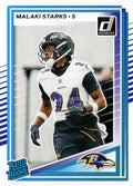 Malaki Starks #346 Baltimore Ravens | 2025 Donruss | NFL Football