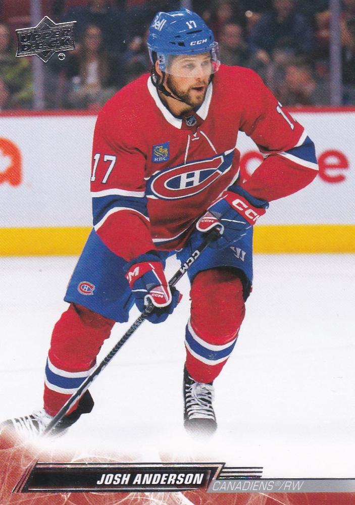 Josh Anderson #349 Montreal Canadiens | 2022-23 Upper Deck