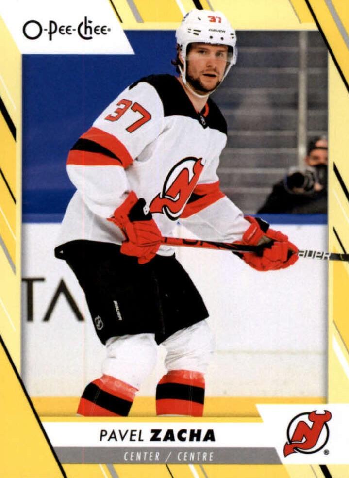 Pavel Zacha #349 New Jersey Devils | 2023-24 O-Pee-Chee Yellow Border