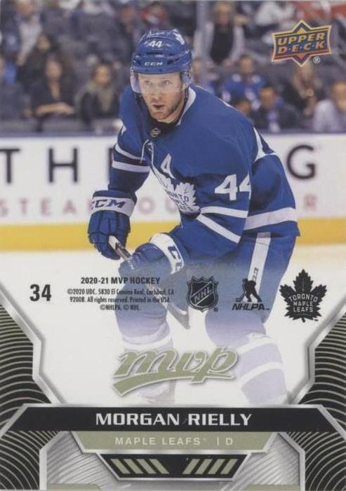 Morgan Rielly #34 Toronto Maple Leafs | 2020-21 Upper Deck MVP Puzzle Backs