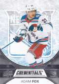 Adam Fox #34 New York Rangers | 2021-22 Upper Deck Credentials