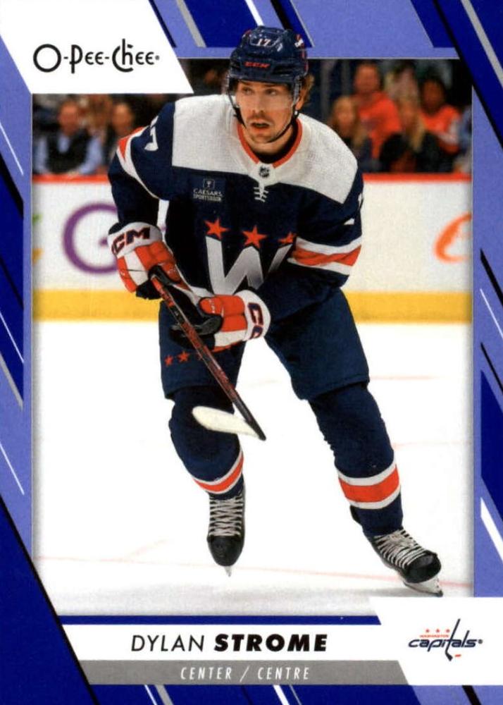 Dylan Strome #34 Washington Capitals | 2023-24 O-Pee-Chee Blue Border